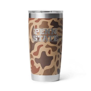 Yeti wetlands camo 20oz Rambler tumbler with Penn State